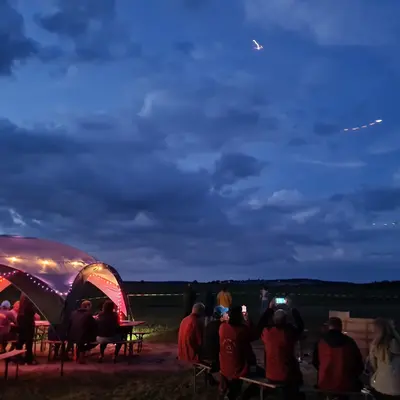 Rogala na startovacím místě