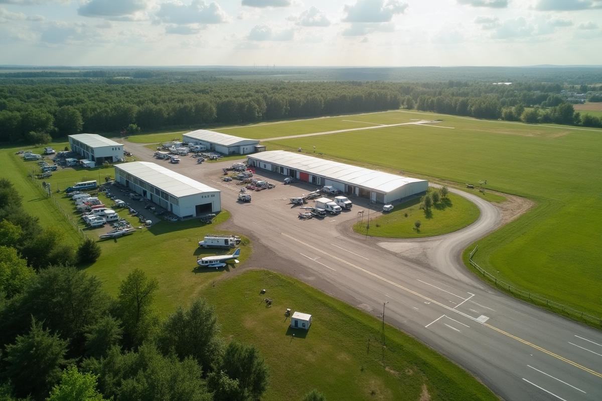 Letiště Crawinkel z výšky